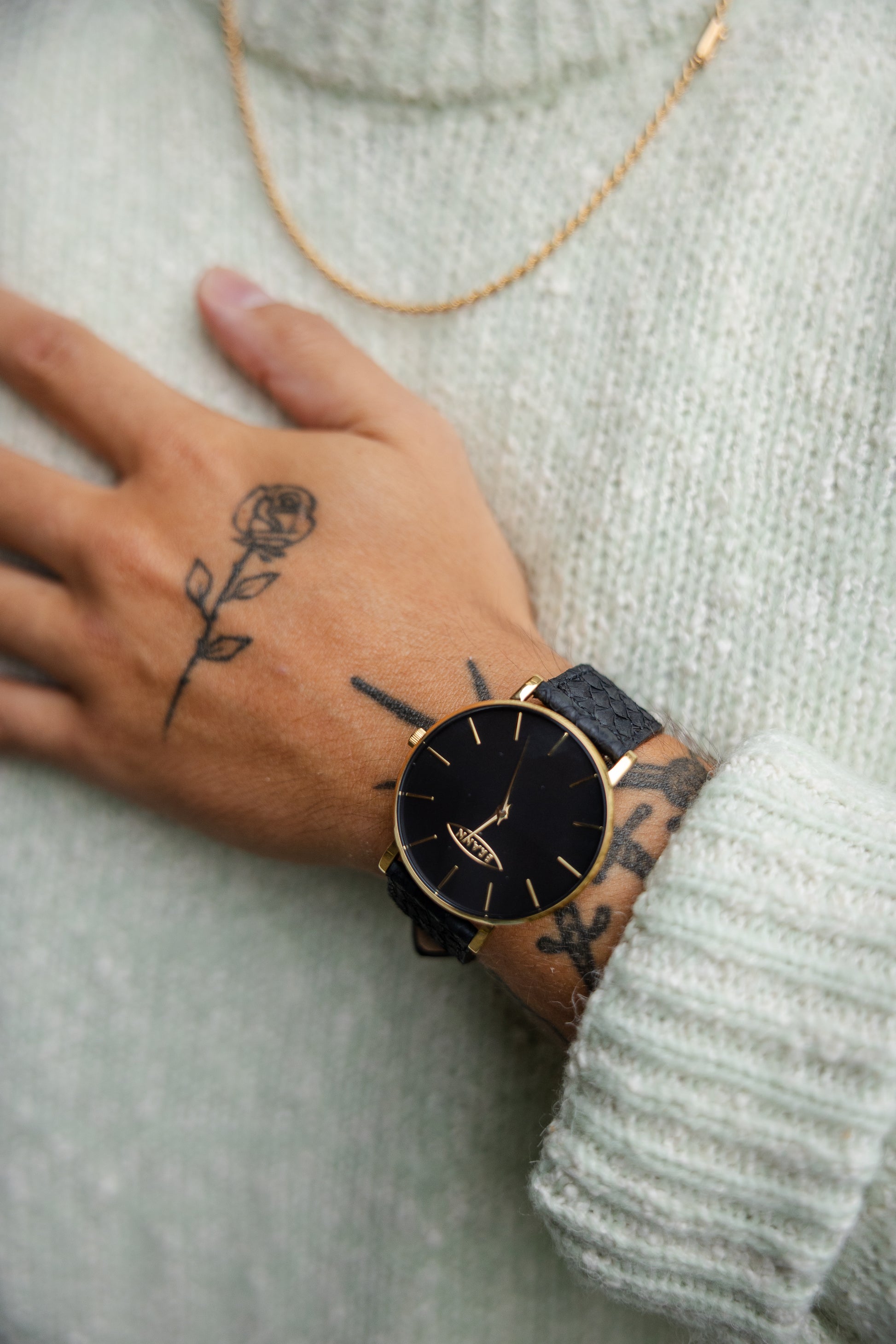 Brann klokken - Unisex 36 MM