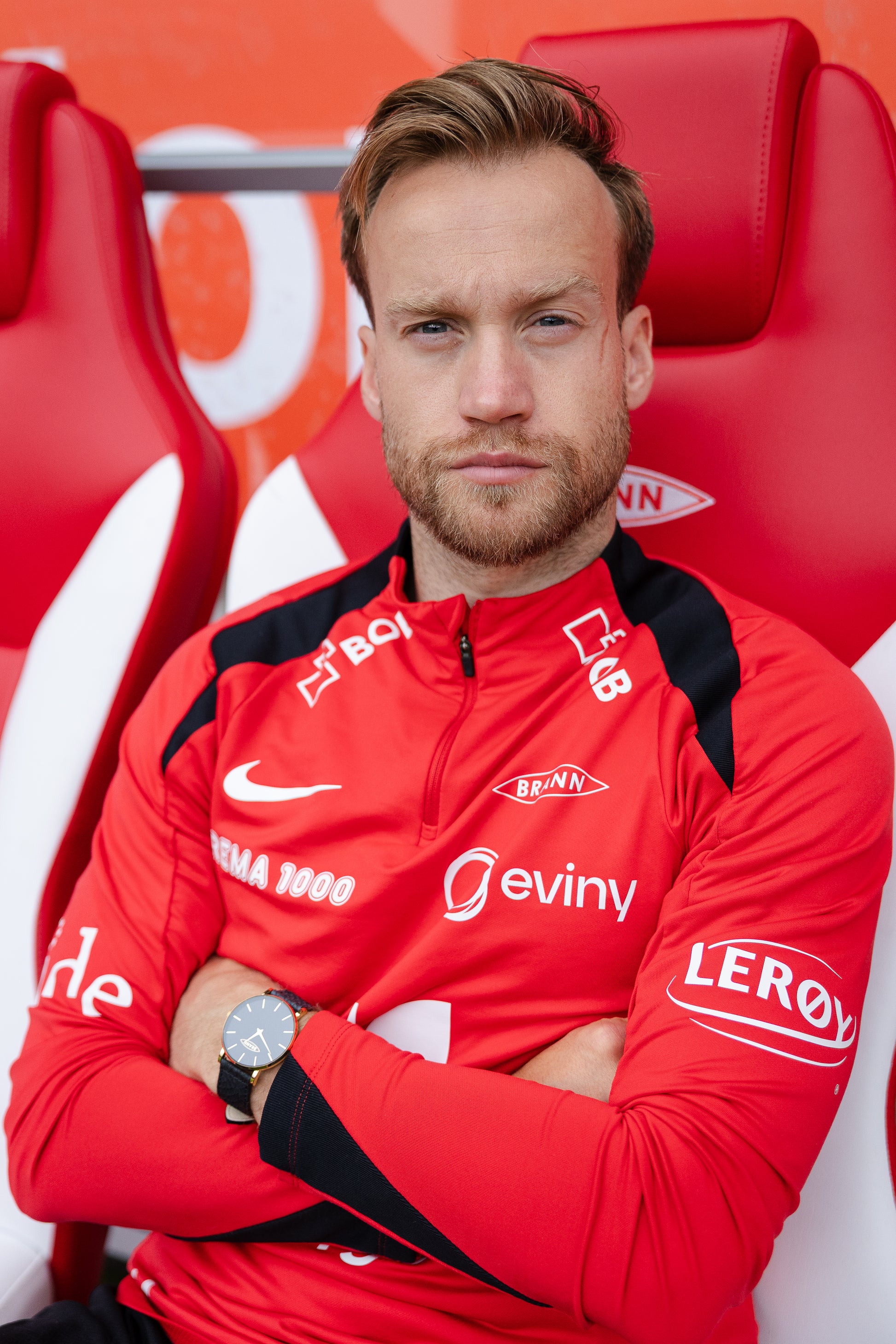 Brann klokken - Unisex 36 MM