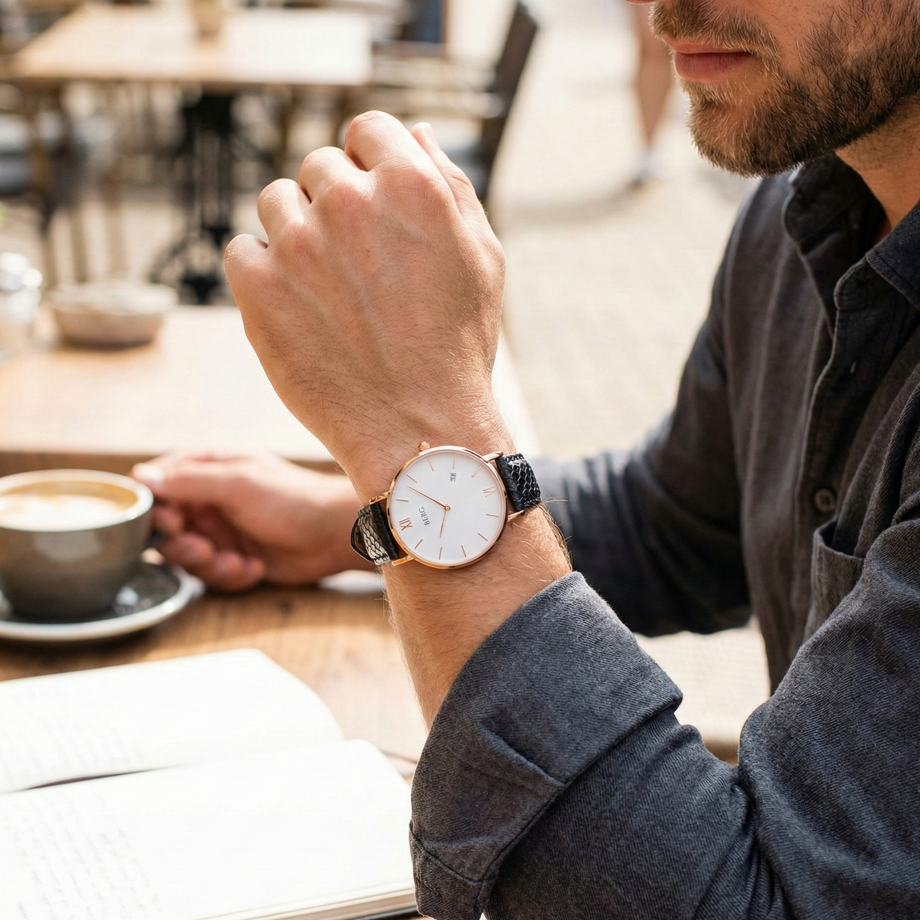Ulriken Hvit Rosé Gull 40 mm