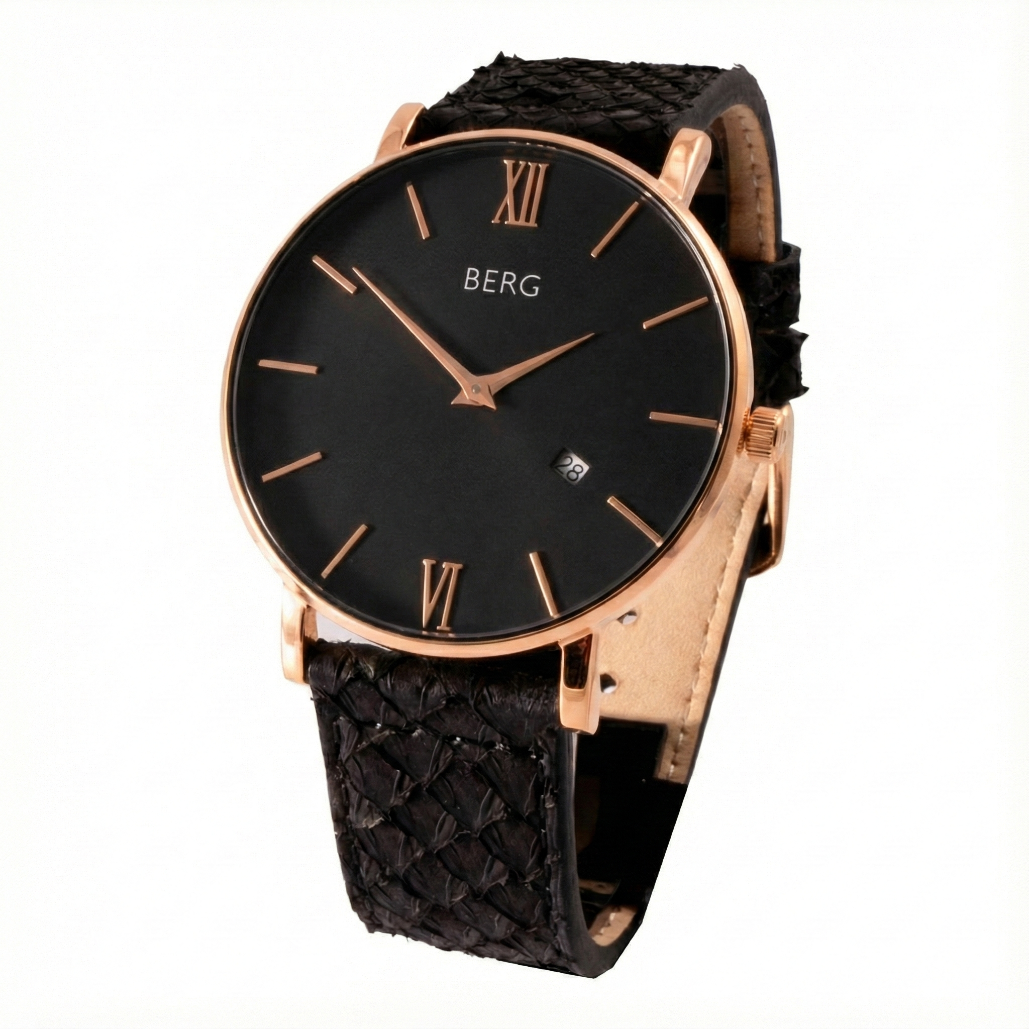 Ulriken Svart Rosé Gull 40 mm