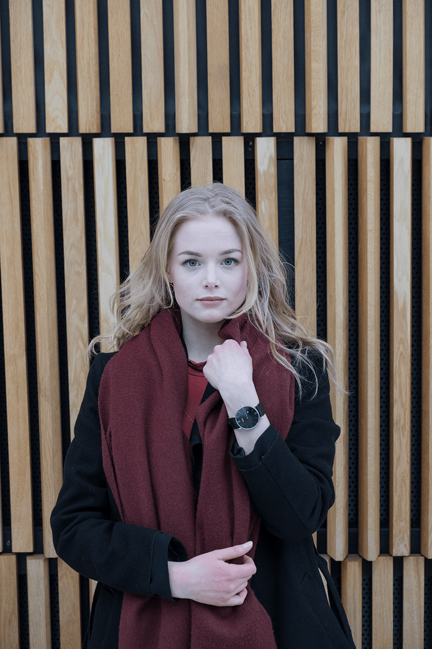 Ulriken Svart Sølv 36 mm - Berg Watches