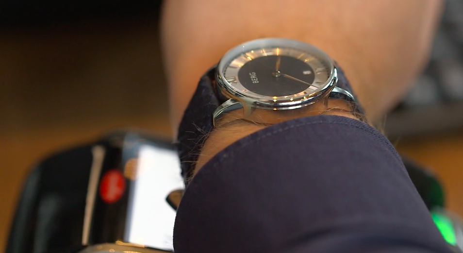 Holmenkollen 39 MM Svart og Sølv Automatisk - Berg Watches