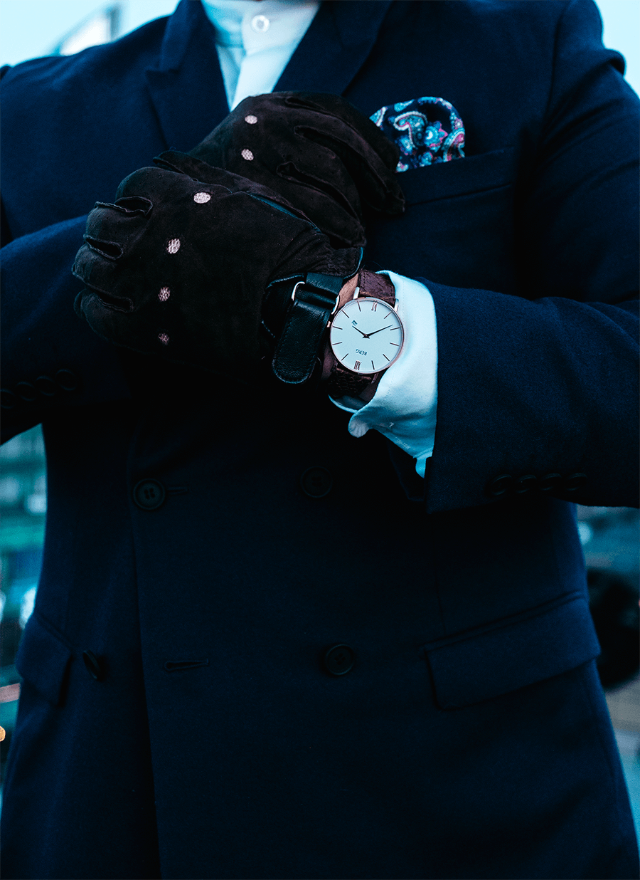 Ulriken Hvit Rosé Gull 40 mm - Berg Watches