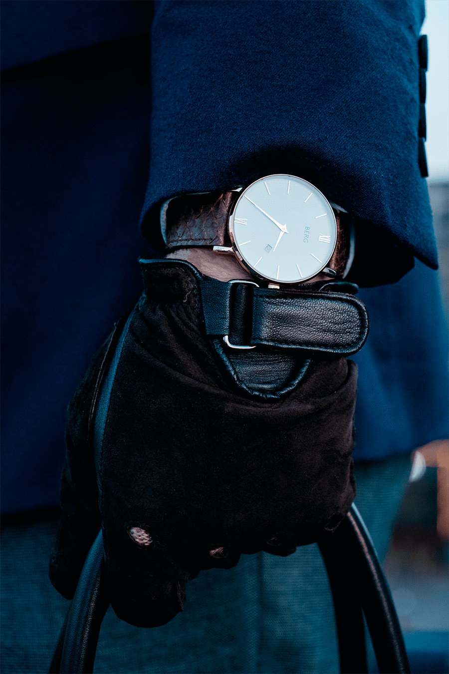 Ulriken Hvit Rosé Gull 40 mm - Berg Watches