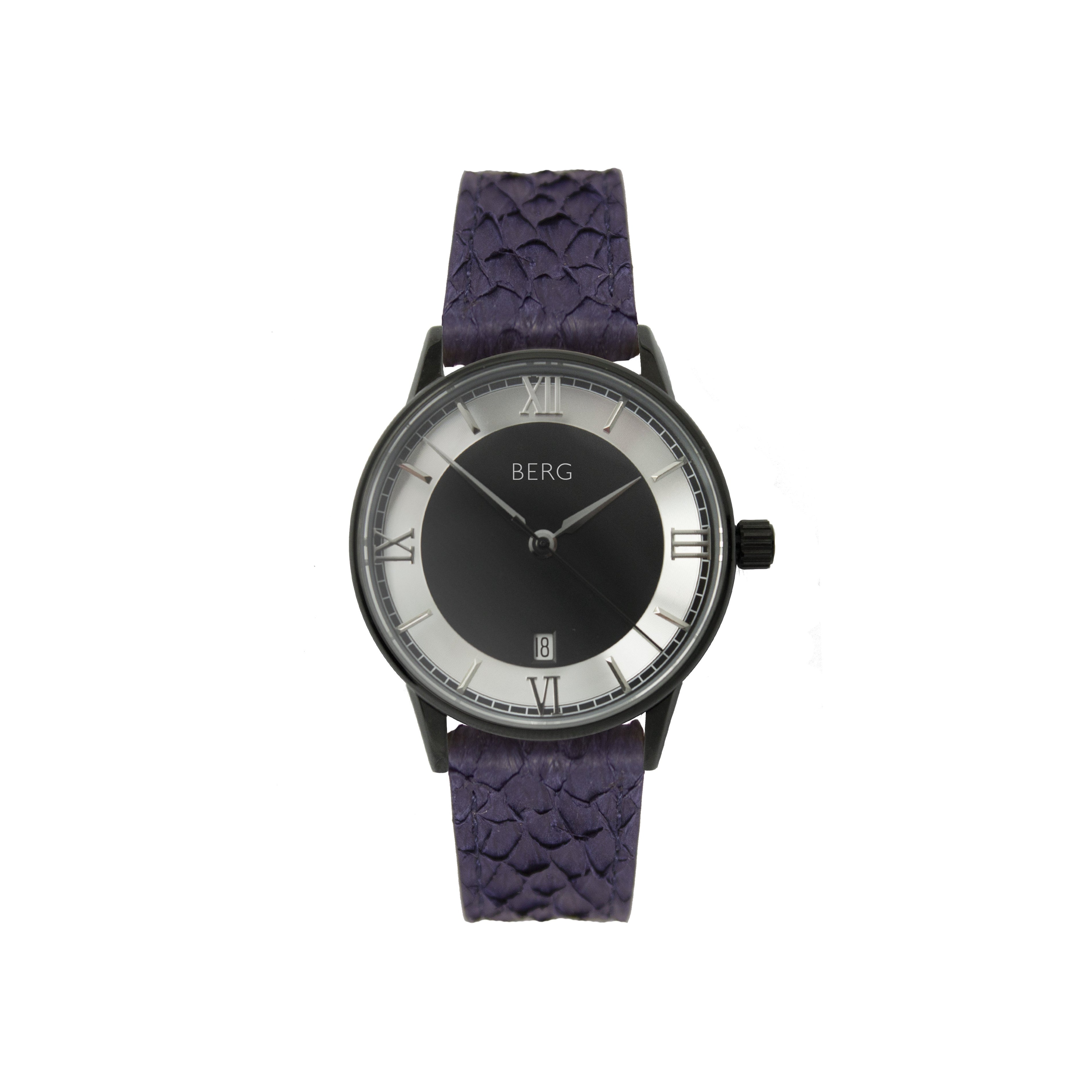 Holmenkollen 39 MM Svart og Sølv Automatisk - Berg Watches