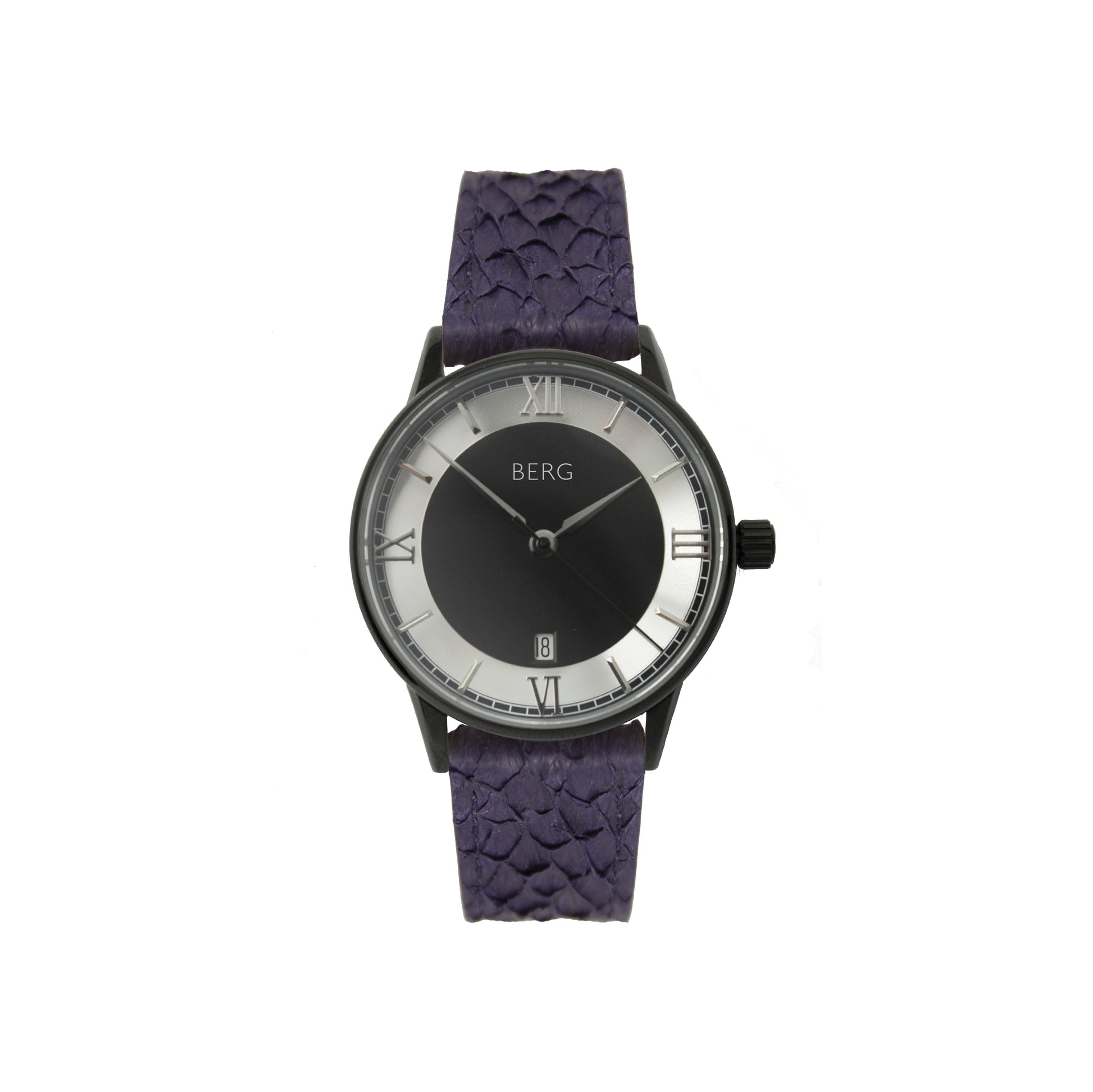 Holmenkollen 39 MM Svart og Sølv Automatisk - Berg Watches