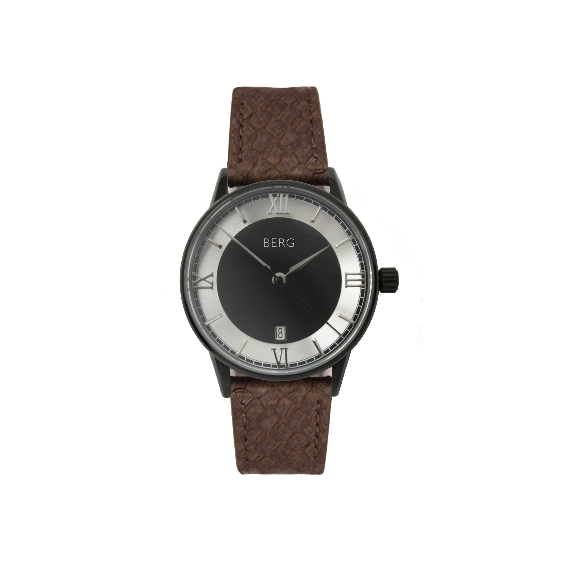 Holmenkollen 39 MM Svart og Sølv Automatisk - Berg Watches