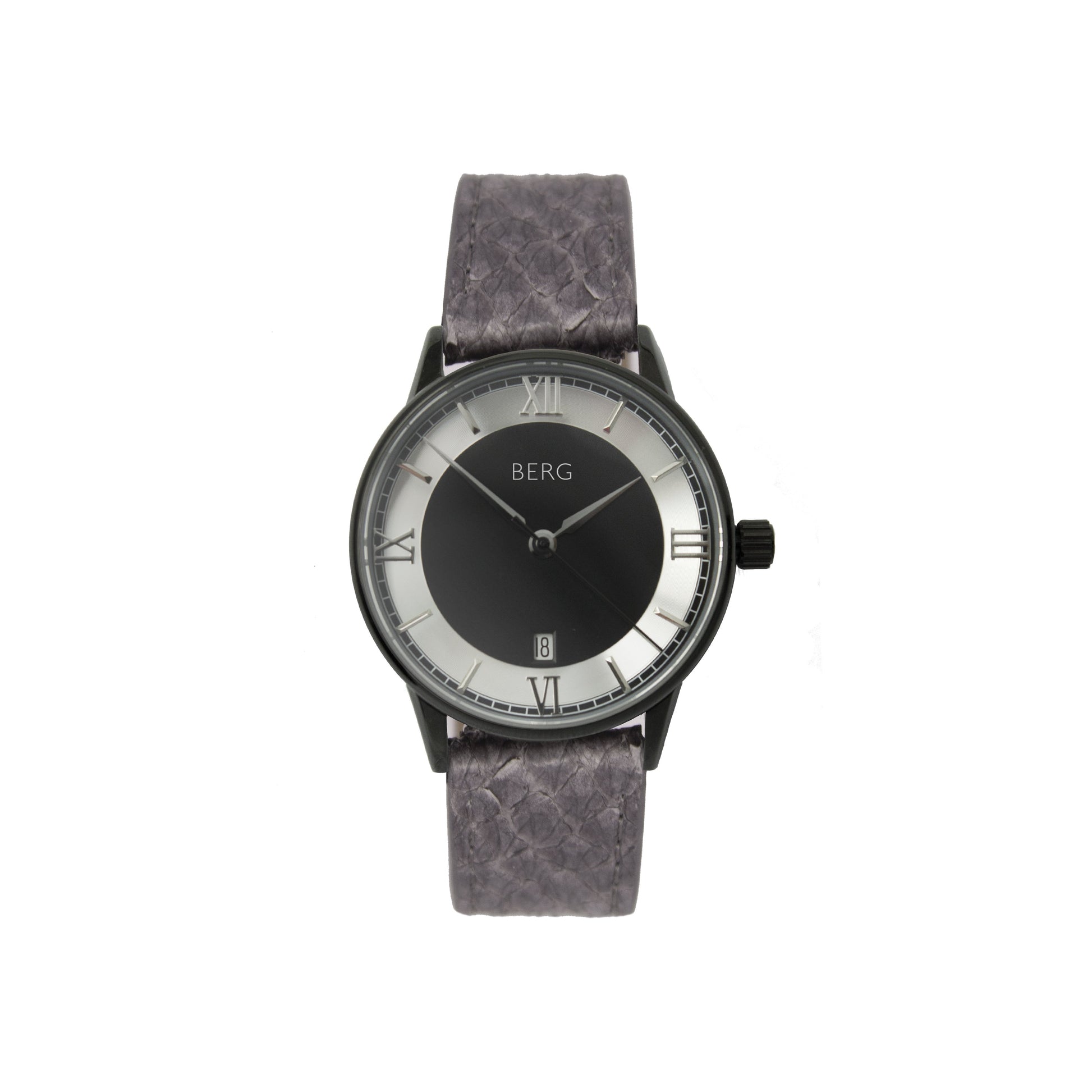 Holmenkollen 39 MM Svart og Sølv Automatisk - Berg Watches