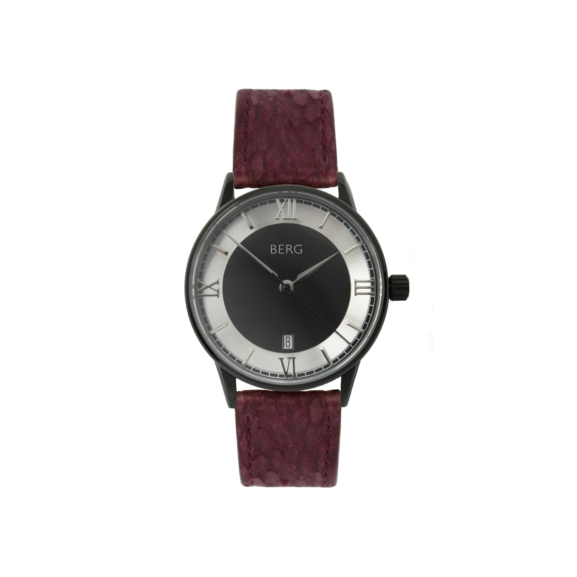 Holmenkollen 39 MM Svart og Sølv Automatisk - Berg Watches