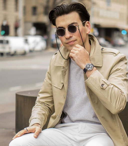 BIRKEBEINER 42 MM SVART SØLV - Berg Watches