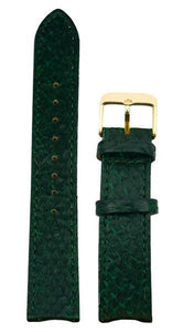 Grønn Lakseskinn Reim Gull 20 MM - Berg Watches
