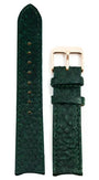 Grønn Lakseskinn Reim Rosé Gull 20 MM - Berg Watches
