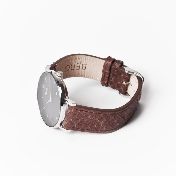 Ulriken Svart Sølv 40 mm - Berg Watches