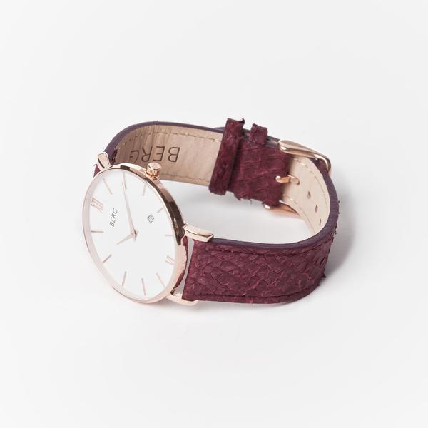 Ulriken Hvit Rosé Gull 40 mm - Berg Watches