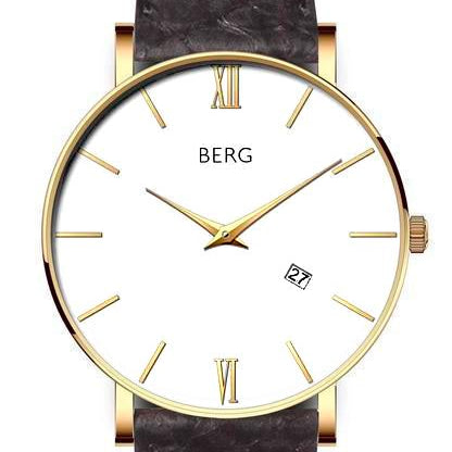 Ulriken Hvit Gull 36 mm - Berg Watches