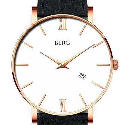 Ulriken Hvit Rosé Gull 40 mm - Berg Watches