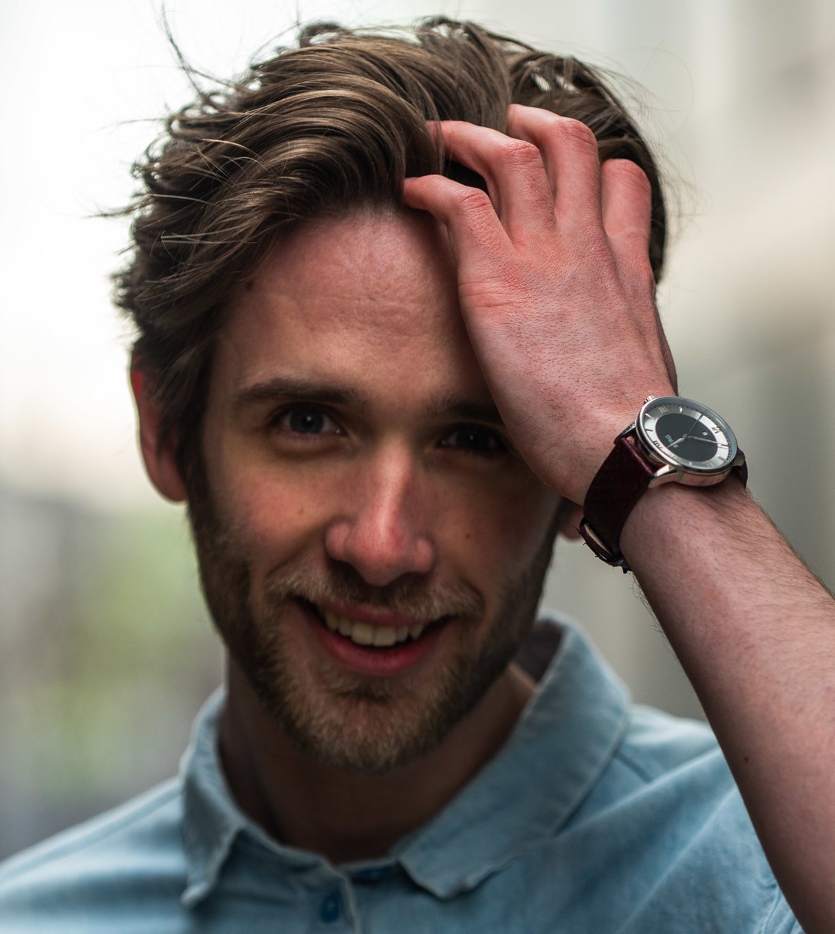 Holmenkollen 39 MM Blå og Sølv Automatisk - Berg Watches