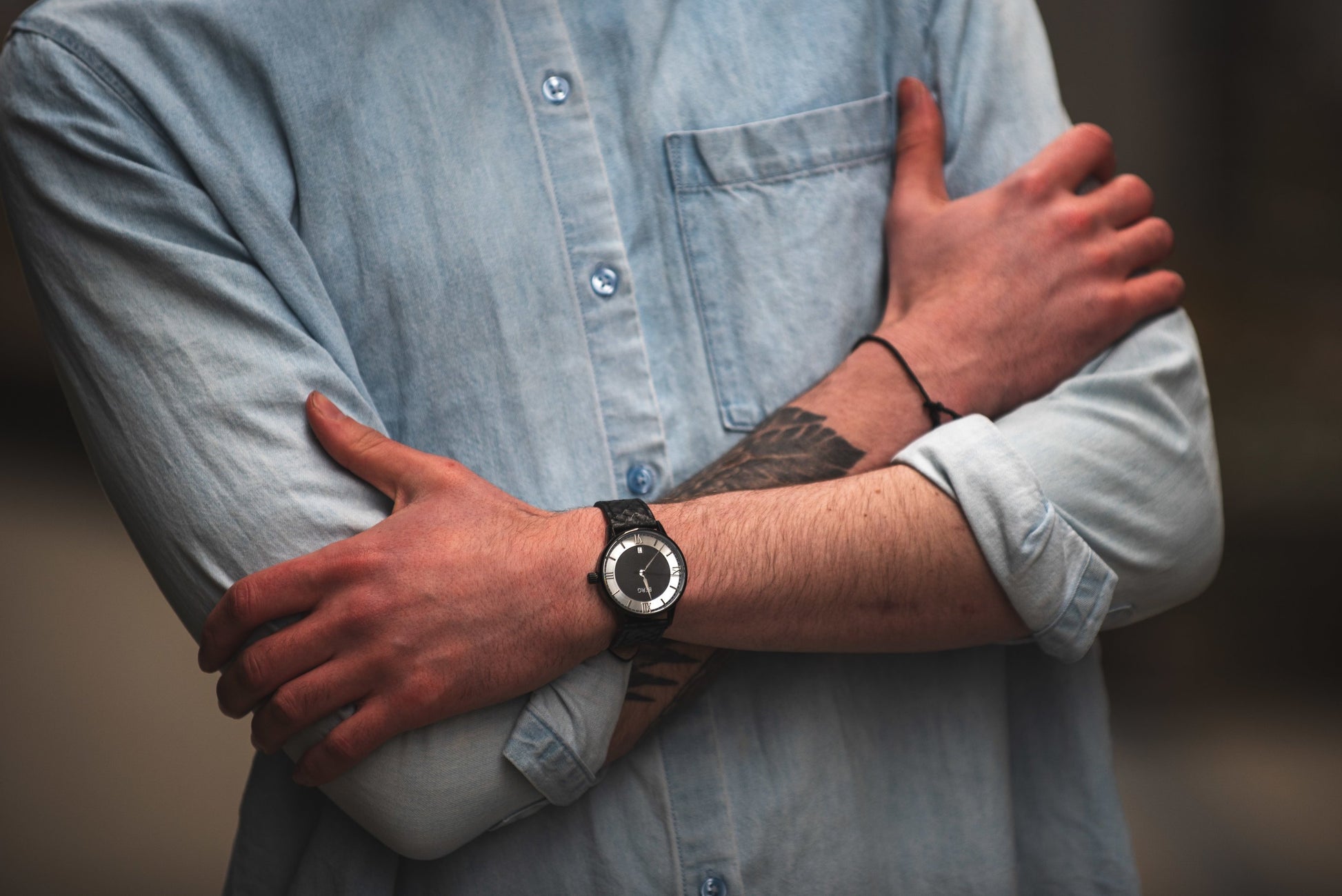 Holmenkollen 39 MM Svart og Sølv Automatisk - Berg Watches