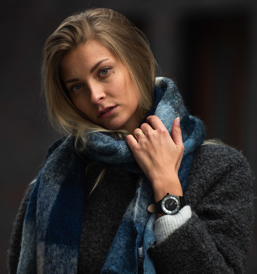 Holmenkollen 39 MM Svart og Sølv Automatisk - Berg Watches