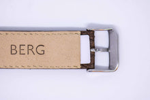 Brun Lakseskinn Reim Rosé Gull 20 MM - Berg Watches