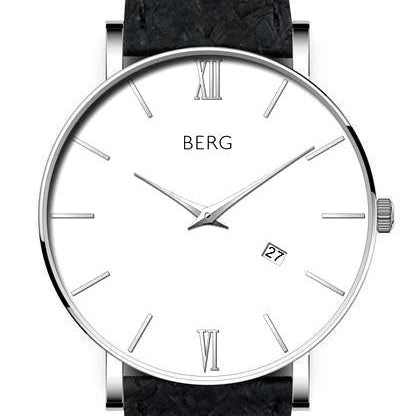 Ulriken Hvit Sølv 36 mm - Berg Watches